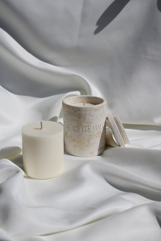 Bougie parfumée "The Heaven Bell" - Blanc doré