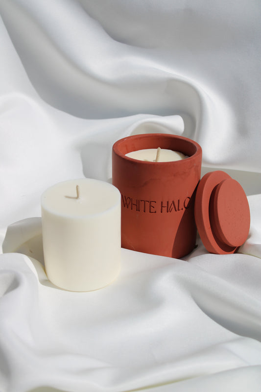 Bougie parfumée "The Heaven Bell" - Terracotta