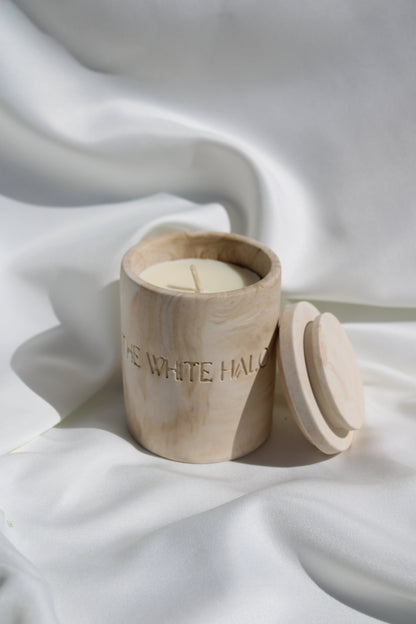 Bougies parfumée "The Heaven Bell" - Beige marbré