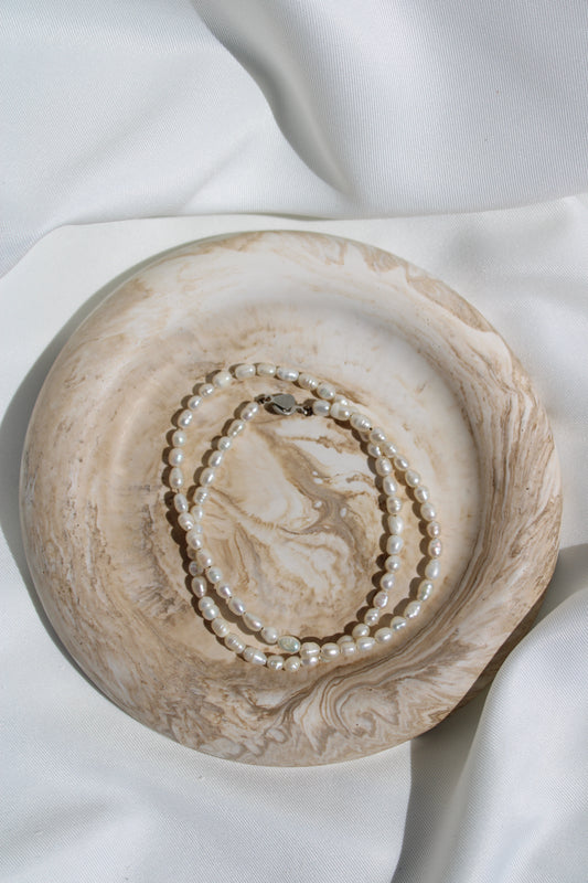 Plateau rond décoratif "The Sanded halo"